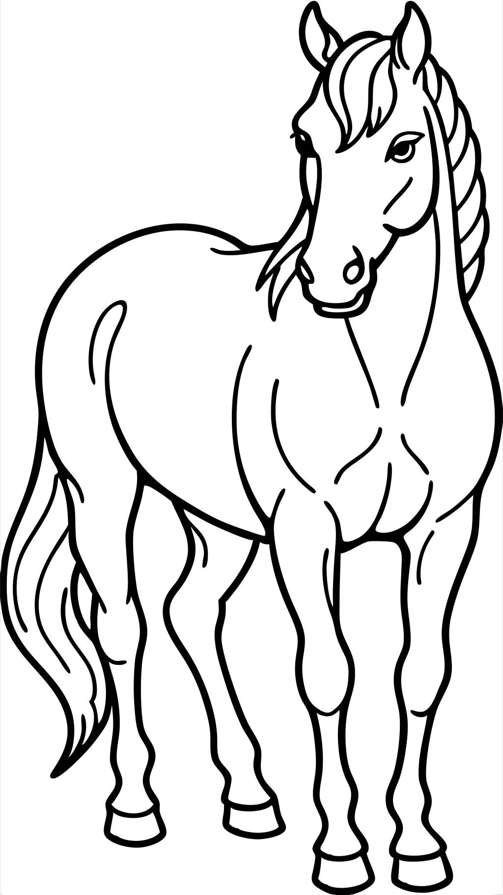 pages à colorier d’images de cheval